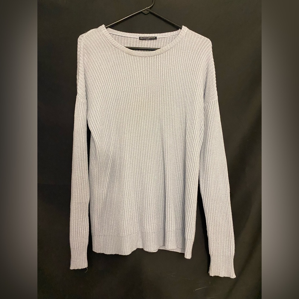 Brandy Melville Soft Gray Crew Neck Sweater